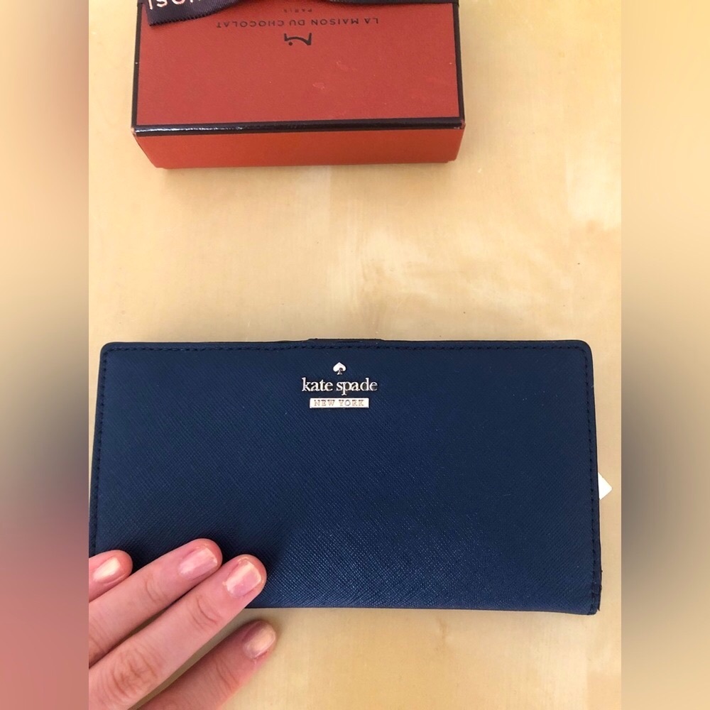 Kate spade cameron street stacy wallet, Navy blue